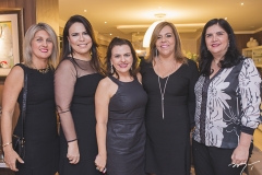 Monique Barreira, Andréa Rios, Roberta Câmara, Ailza Ventura e Natasha Martins