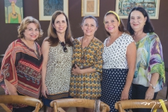 Clicia Rocha, Gina Schlachter, Celma Bitar, Rose Batista e Branca de Castro