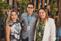 Alyne Menezes, Erick Dias e Clarisse Linhares