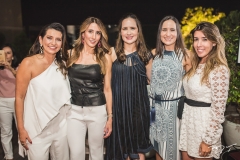 Márcia Travessoni, Melaine Diogo, Manoela Crisostomo, Marilia Araujo e Raquel Machado