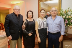 Eliardo e Lurdinha Rodrigues e Maria e José Emídio