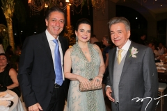 Afrânio e Daniela Barreira, com Majela Félix