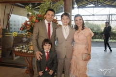 Inacio Cortez, Emanuel e Inacio Filho e Cristina Cortez