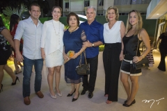 André, Ticiana e Edyr Rolim, Pio Rodrigues, Stella Rolim e Isabela Barros Leal