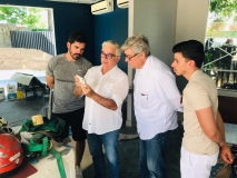 Amarilio Macedo visita ambiente em homenagem à J. Macêdo