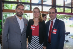 Edson Queiroz Neto, Ticiana Rolim e Sérgio Resende