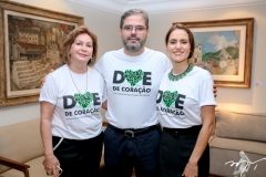 Fatima Veras, Edson Queiroz Neto e Manoela Bacelar