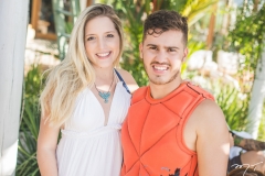 Renata Rocha e Léo Bianchini