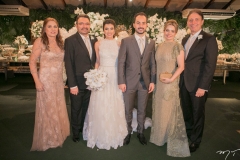 Divane, João e Beatriz Tajra, Felipe, Daniela e Afrânio Barreira