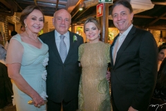 Noélia e Jaime Pinheiro, Daniela e Afrânio Barreira