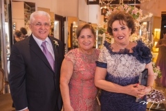 Deusmar Queirós, Auricélia Queirós e Leda Maria