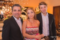 Roberto, Eliana e Gustavo Dias