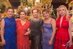 Vânia Aldigueri, Rosinha Lima Rodrigues, Norma Brasil, Meire Rodrigues e Regina Santarém