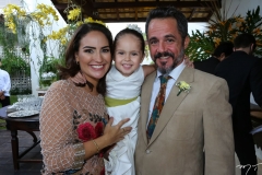 Sílvia, Celina e Carlos Brandão