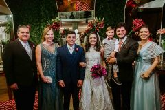 Família do Noivo: Odmar Feitosa, Naiana Feitosa, Edmar Feitosa, Camille Bezerra, João, Odmar Filho e Raissa Feitosa