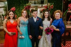 Giullia Vale, Rita de Cássia, Edmar Feitosa, Camille Bezerra e Zenaide Bezerra