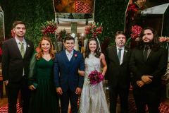 Luigi, Raquel, Edmar Feitosa, Camille Bezerra, Domingo e Enzo Alvares