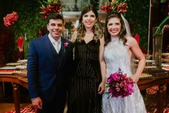 Edmar Feitosa, Rafaela Victor Bezerra e Camille Bezerra