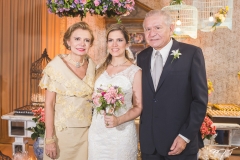 Eveline Freitas, Estephânia Teixeira e Marcelo Freitas