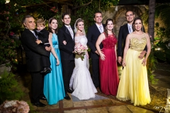 Alberto e João Furtado, Juliana Arcanjo, João Lino e Eve Pimentel, Daniel Karbage e Sara Arcanjo, Carolina Arcanjo e Eládio Neto