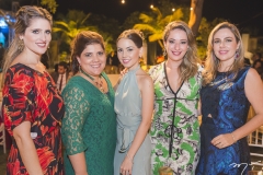 Rebeca Bastos, Gisela Vieira, Natasha Dias Branco, Silvinha Leal e Suyane Dias Branco