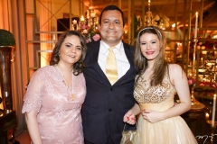 Raquel, Alexandre e Gabriela Oliveira