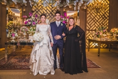 Larissa Maia, com Georgia e Leonardo