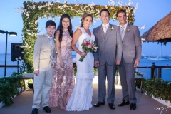 Bernardo, Lise e Ivana Bezerra, Alexandre e Pedro Rangel