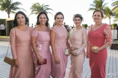 Cláudia Gomes, Silvania Pinto, Rossana e Gisele Bezerra e Karla Forte