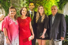 Janice Leite Machado, Lurdes Porto, Renan Novais, Renata Porto e Eduardo Machado