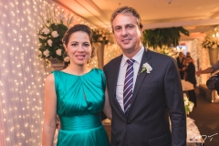 Onélia Leite e Camilo Santana