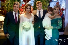 Alexandre Pereira, Larissa Wanderley, Lucas Braga, Liliane e Ana Letícia Pereira