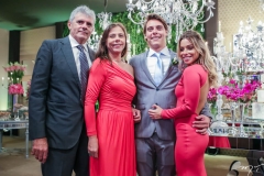 Fernando, Gislayne e Fernando Diógenes e Natália Recamonde