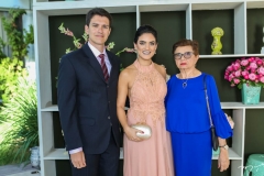 Lucas Noronhão, Larissa Buhatem e Ercilia Mendes