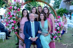Isabela, Carolina, Catarina, Beatriz, Rebeca e Cândido Albuquerque