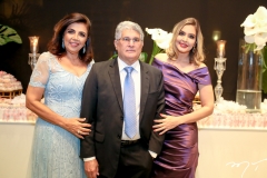 Luiza Tavora, Francisco e Ivna Viana