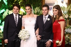 Felipe Esteves, Natália Carneiro, Guilherme Praça e Giovanna Esteves
