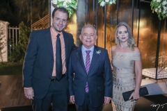 Edir Falcão, Fernando Linhares e Débora Falcão