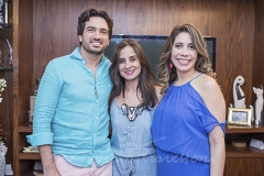 Daniel Borges, Paula Fiúza e Aline Borges