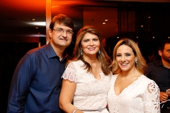 Edilson e Micheline Pinheiro com Gaida Dias