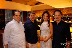 Marcos Lage e Paulo Vale, com Eveline e Lisandro Fujita