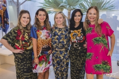 Maria Clara Dallolio, Márcia Travessoni, Natercia Jereissati, Francesca Monfrinatti e Milena Lima