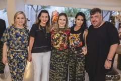 Natercia Jereissati, Márcia Travessoni, Maria Clara Dallolio, Francesca Monfrinatti e Leonam Dantas
