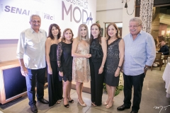 Paulo, Patrícia, Nágela, Iêda, Anne, Fátima e Marcelo Baquit