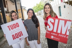 Aline Amorim, Bianca Santana e Lara Calado