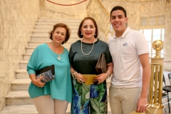 Julia Philomeno, Edna Marques e Vitor Studart