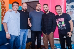 Marcelo Paulino, Lorival Bublitz, Bruno Brauns, Luiz Arruda e Bruno Brandão