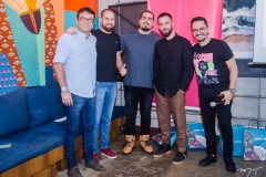 Marcelo Paulino, Lorival Bublitz, Bruno Brauns, Luiz Arruda e Bruno Brandão