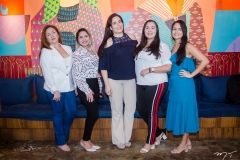 Wedja de Freitas, Suiane Colares, Luciana Bolte, Marília Rabelo e Camila Farias