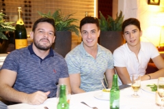 Diego Falcão, Flávio Ribeiro e Iago Lima